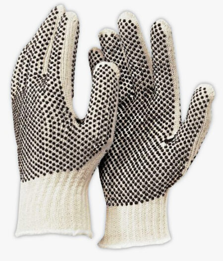 Guantes Tejidos con puntos PVC