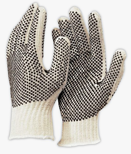 Guantes Tejidos con puntos PVC